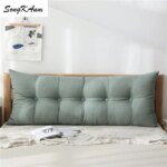 SongKaum washable long bedside pillow made 100% cotton with soft filling