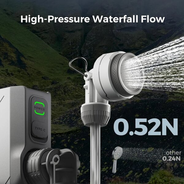 Flextial Portable Electric Shower Pump IPX7 Waterproof