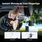 Flextial Portable Electric Shower Pump IPX7 Waterproof
