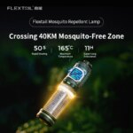 FLEXTAIL Mosquito Repeller with Camping Light and Rechargeable Battery