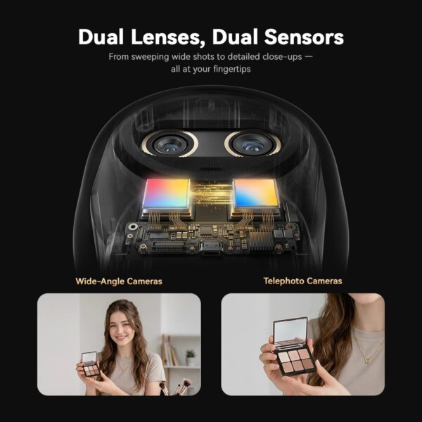 EMEET 4K Webcam Remote Control Telephoto 11X Zoom