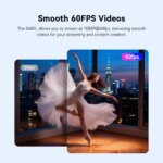 EMEET S600 4K Webcam Light Control 1080P 60fps Autofocus Video Camera