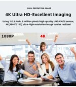 4K Ultra HD Webcam All in one Camera with 4pcs Wireless Microphone Speaker for Video Conference