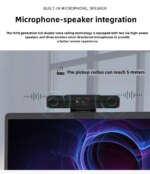 4K Ultra HD Webcam All in one Camera with 4pcs Wireless Microphone Speaker for Video Conference