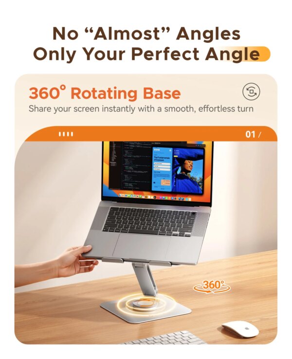 ORICO Foldable Laptop Stand Aluminum Alloy 360 Adjustable