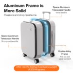 Mixi New PC Aluminum Frame Suitcase
