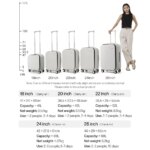 Mixi New PC Aluminum Frame Suitcase