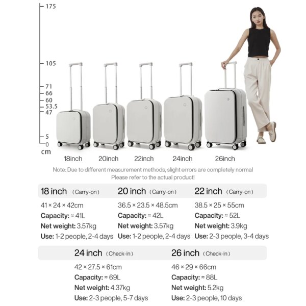 Mixi New PC Aluminum Frame Suitcase