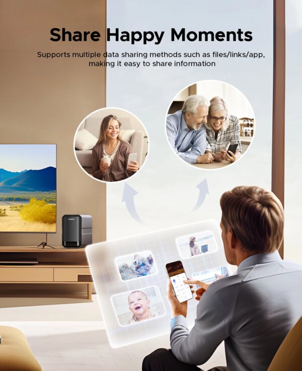 ORICO Home NAS 2-Bay 3.5" Type-C Data Encryption