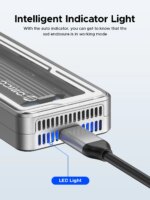 ORICO 40Gbps USB4 M.2 SSD Enclosure 8TB with with Cooling Fan
