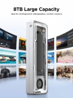 ORICO 40Gbps USB4 M.2 SSD Enclosure 8TB with with Cooling Fan