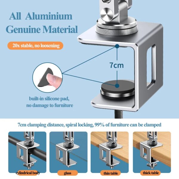 Laptop Stand Clamp Tablet Hightening Support Holder