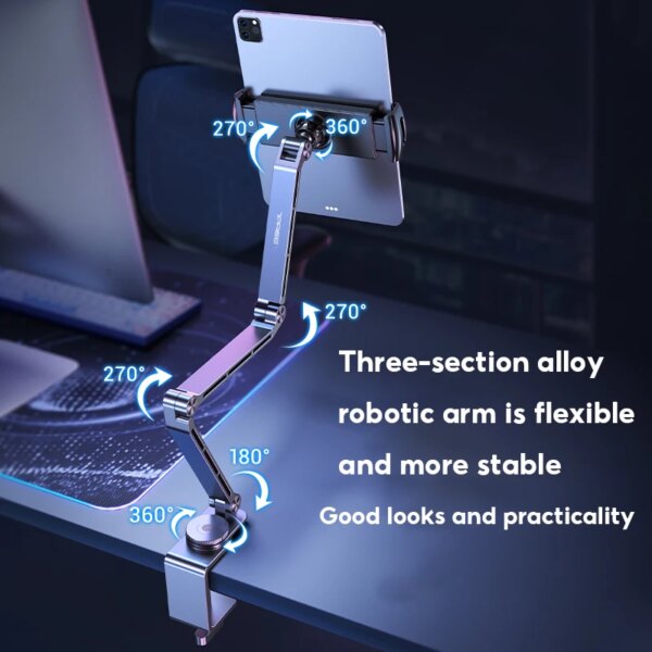 Desktop Tablet & Phone Stand 360° Rotating Holder