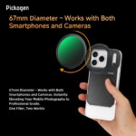 PICKOGEN 6.3" Magnetic Lens Filter Mount for MagSafe iPhone 12–17 Pro