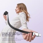 70W GaN Fast Charger with Type-C Retractable Cable 3 IN 1
