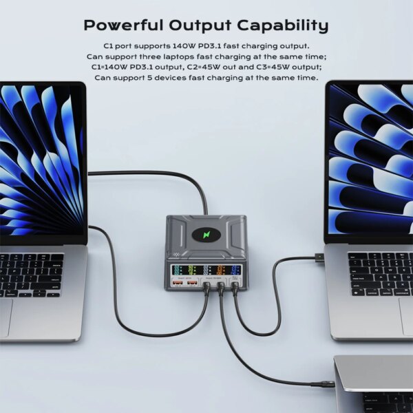 260W GaN Charger Wireless Charger