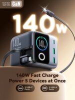 Joyroom 140W GaN Desktop Charger USB C & USB A  Smart Display