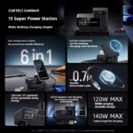 CUKTECH Super Power Station No.15 140W 6-in-1 Multi-Function Desktop Charger GaN Fast Charger