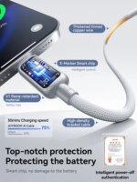 Joyroom 100W USB C Cable Automatic Power Off Fast Charge Type C Cable