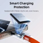 CABLETIME 40Gbps 8K 240W Magnetic Cable Fast Charging