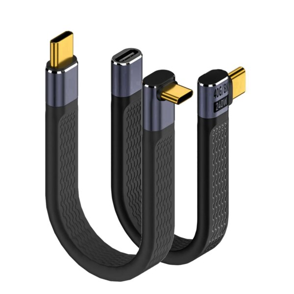 Elbow USB4 Gen3 40Gbps FPC Cable 240W