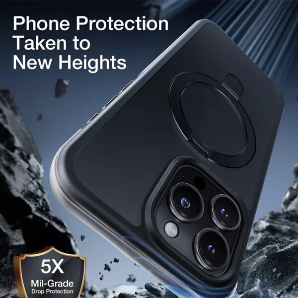 Magnetic Mobile Phone Case with Ring Stand