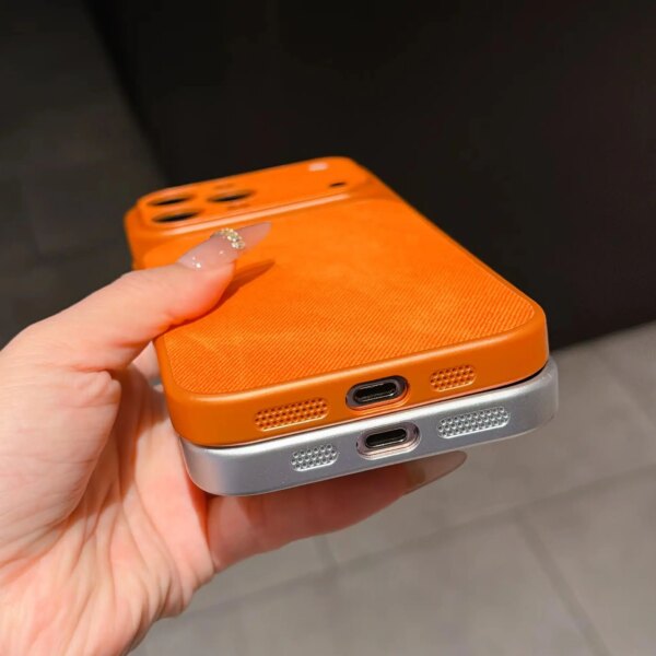 Vintage Oxhide Leather Texture Case For iPhone