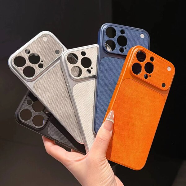Vintage Oxhide Leather Texture Case For iPhone