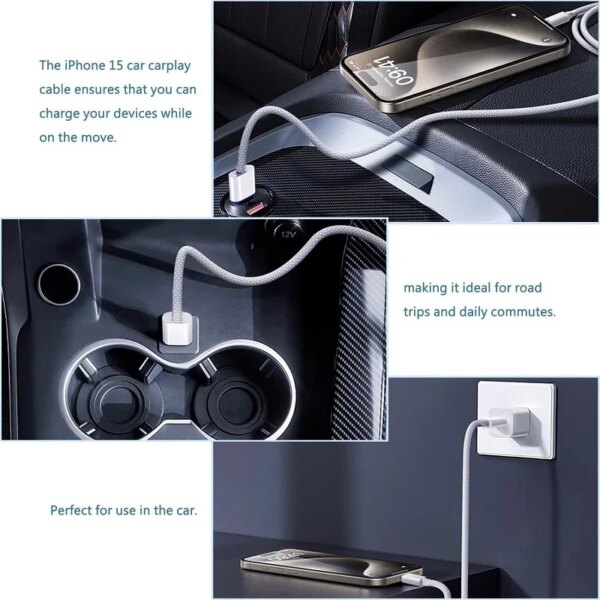 1pcs-5pcs 60W PD USB-C to USB C Fast Charger Cable