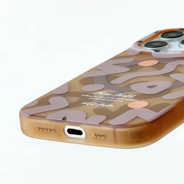 For MagSafe Geometric Graffiti Phone Case for iPhone