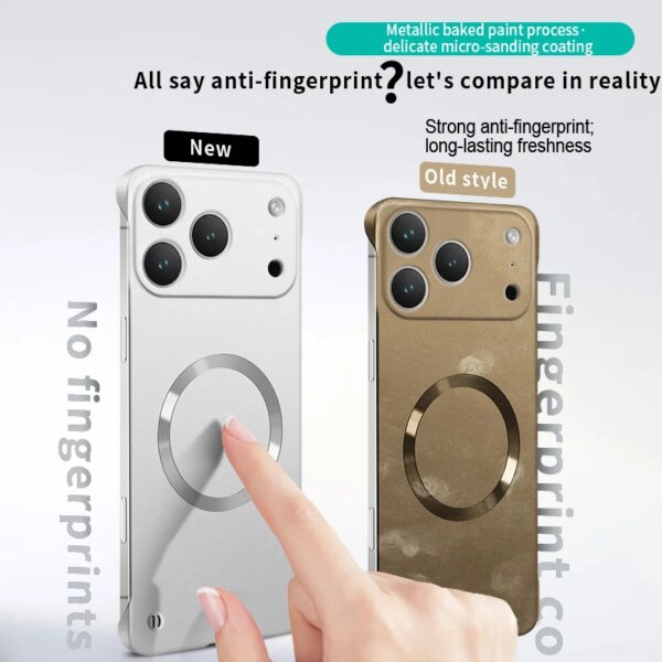 Ultra Thin PC Frameless Magnetic Cases For iPhone